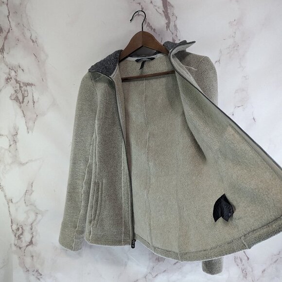 Kuhl Jacket Women XS Gray Sweater Fleece Full Zip Alf Stella Teddy Sherpa Hood - Picture 10 of 13